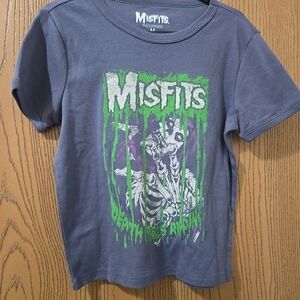 Misfits Medium Tshirt Gray With Skull